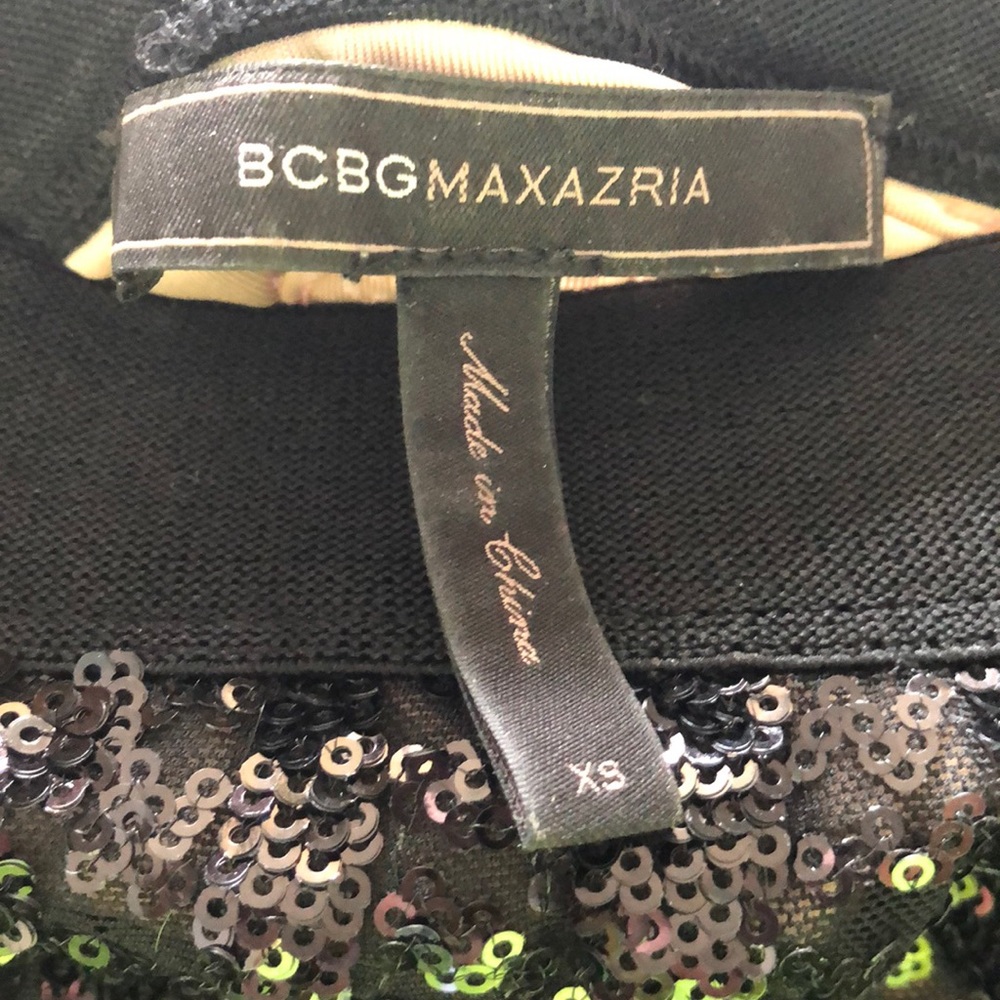 BCBG- Black sequined skirt, size XS - Picture 5 of 5